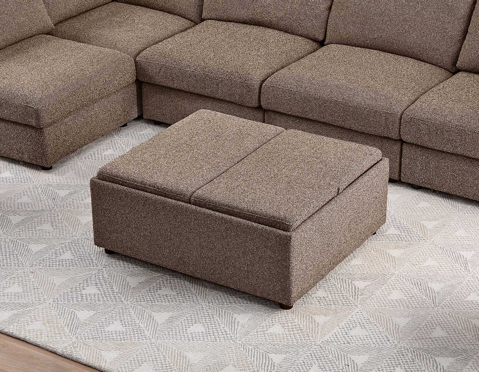 OLISA pouf et table basse contemporain undefined