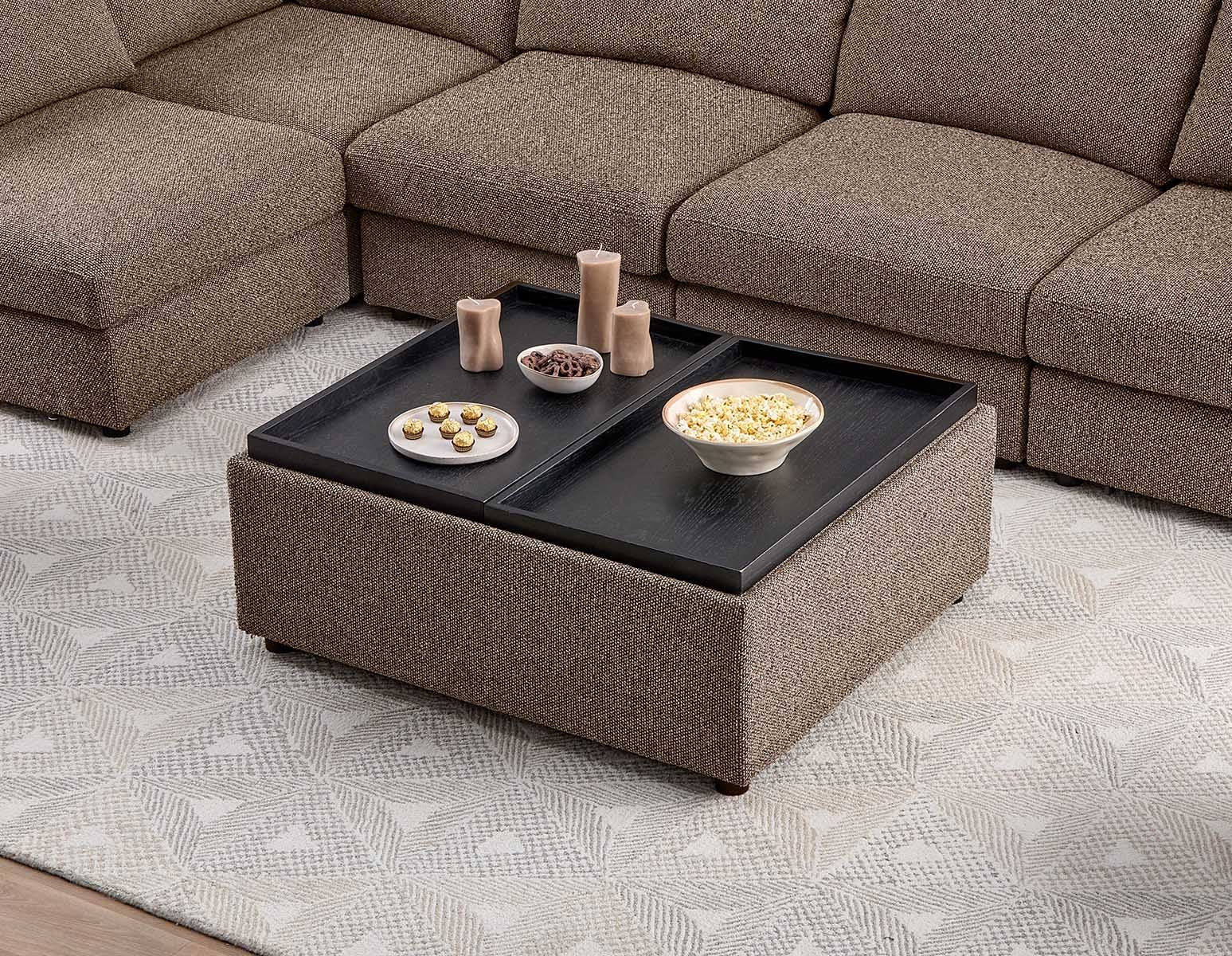 OLISA pouf et table basse contemporain undefined