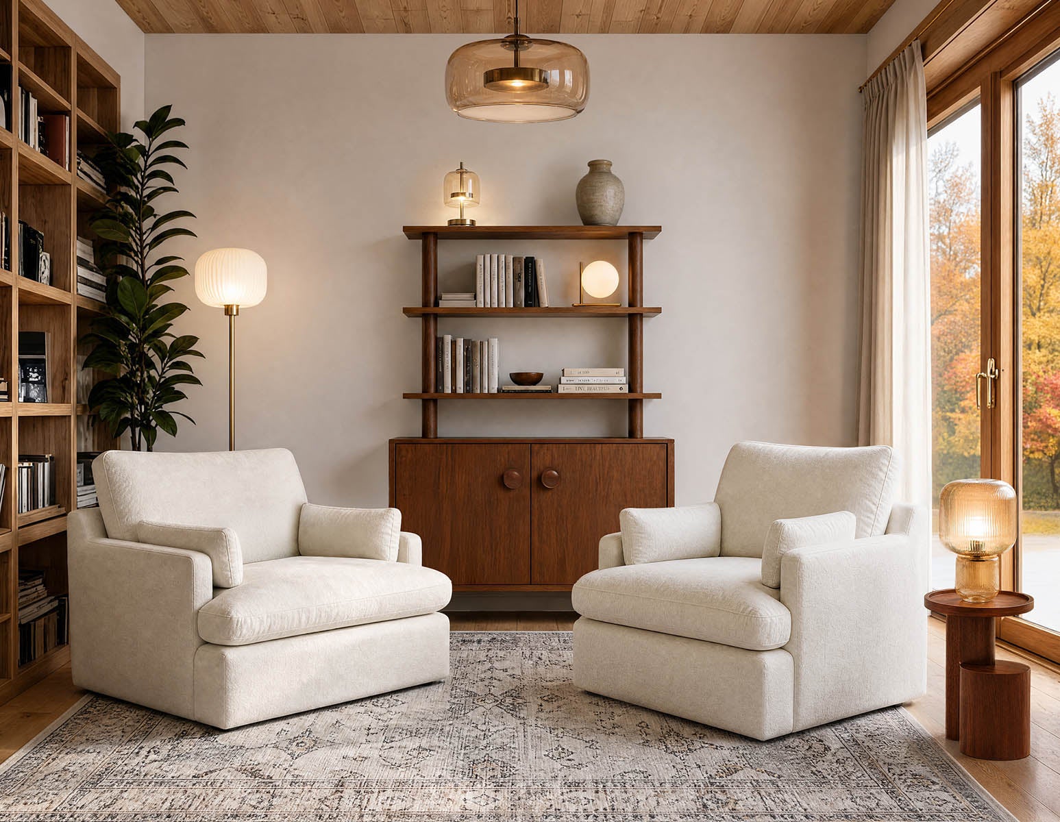 PALMO vaisselier à trois niveaux rétro-moderne 110 cm undefined