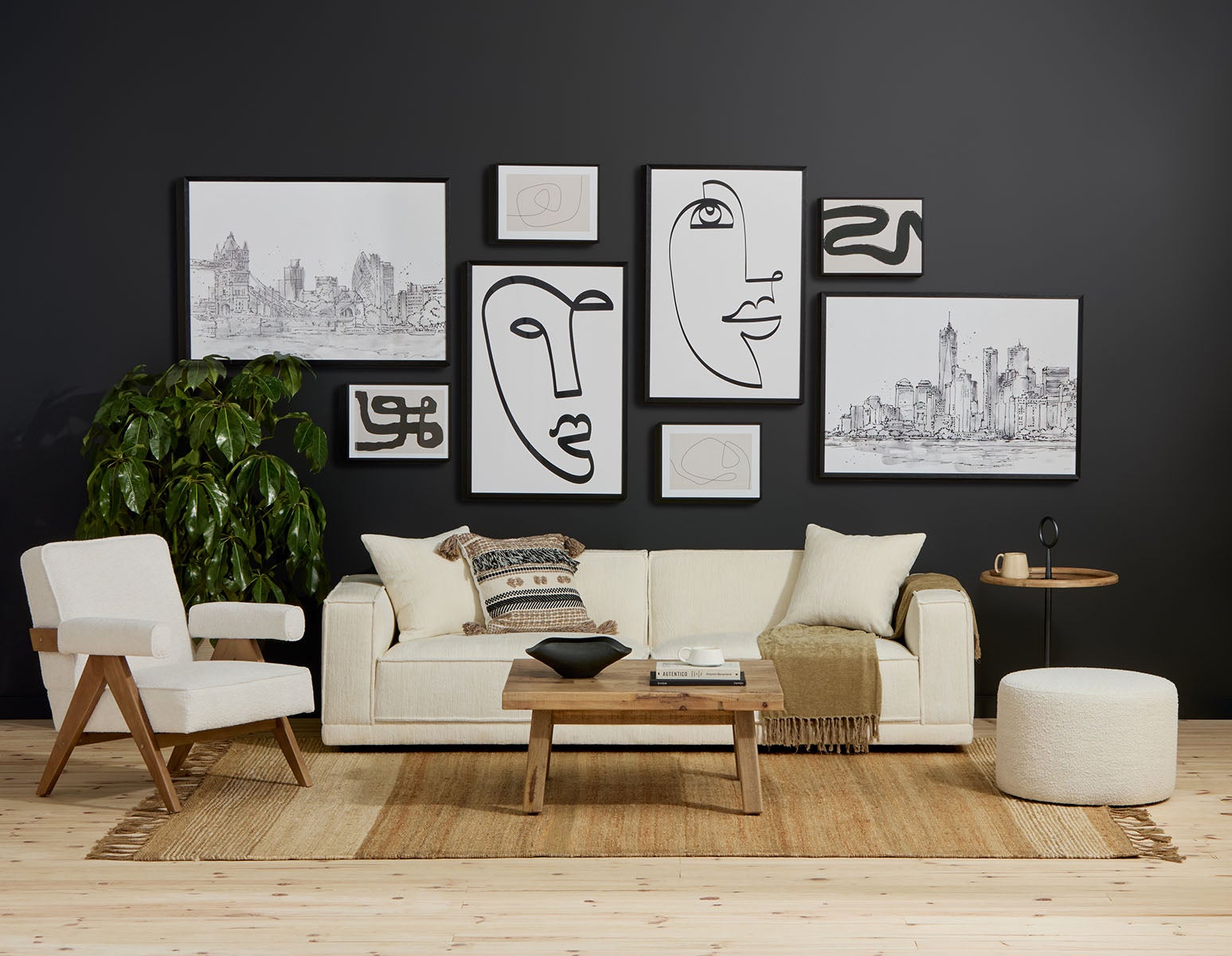 VILLE III framed wall art 103x73cm "Ville III" undefined