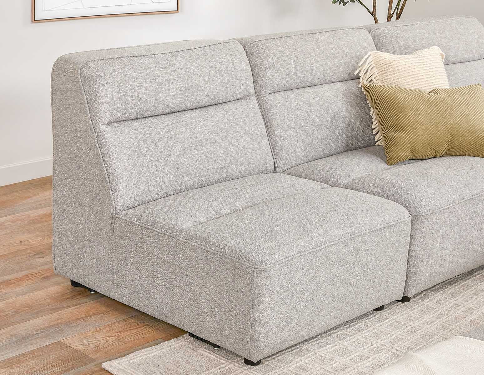 REVAN modern modular armless sofa customize to fit your space undefined