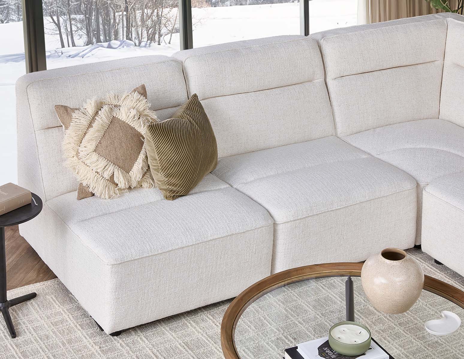 REVAN modern modular armless sofa customize to fit your space undefined
