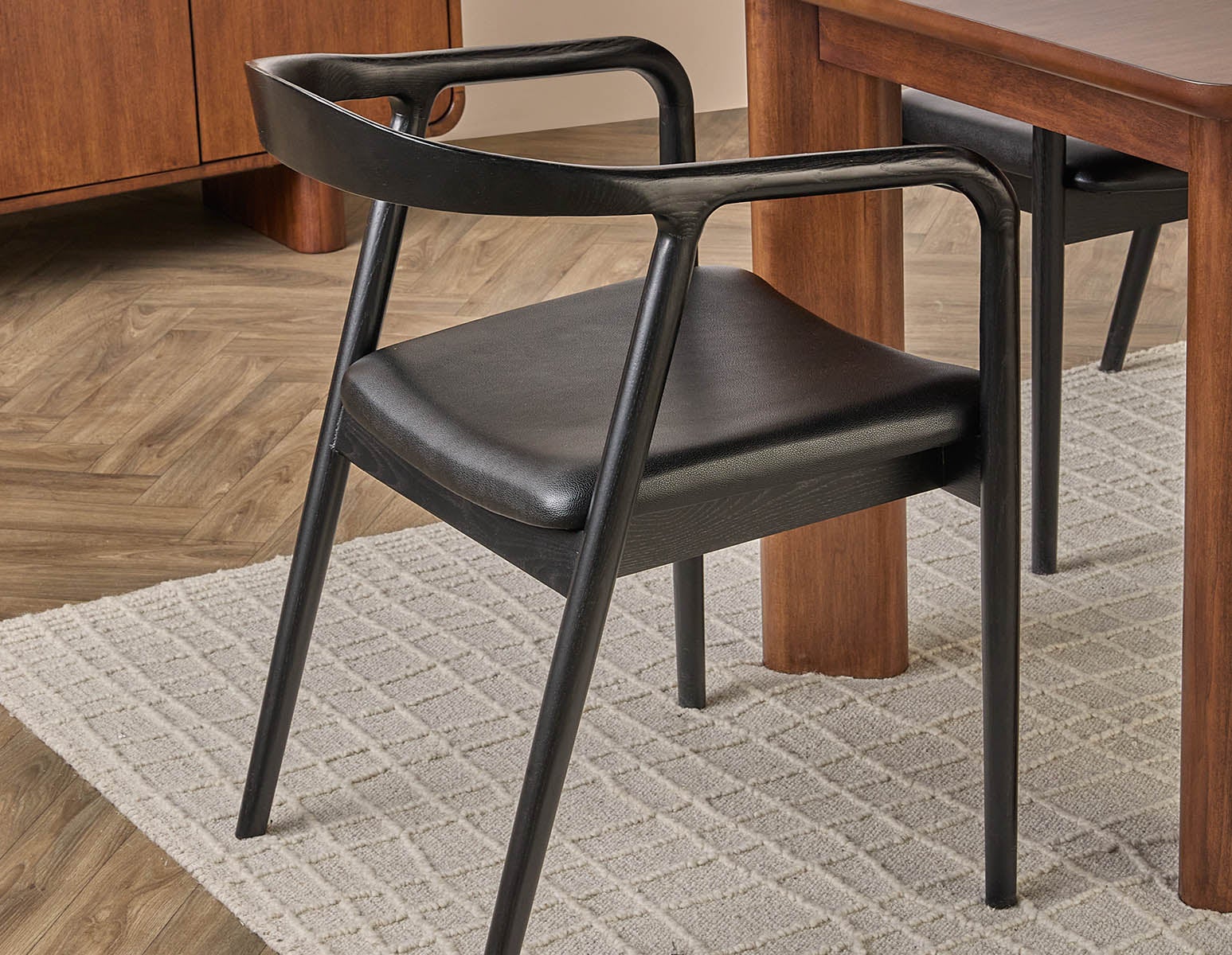 FREYA mid century modern dining chair undefined