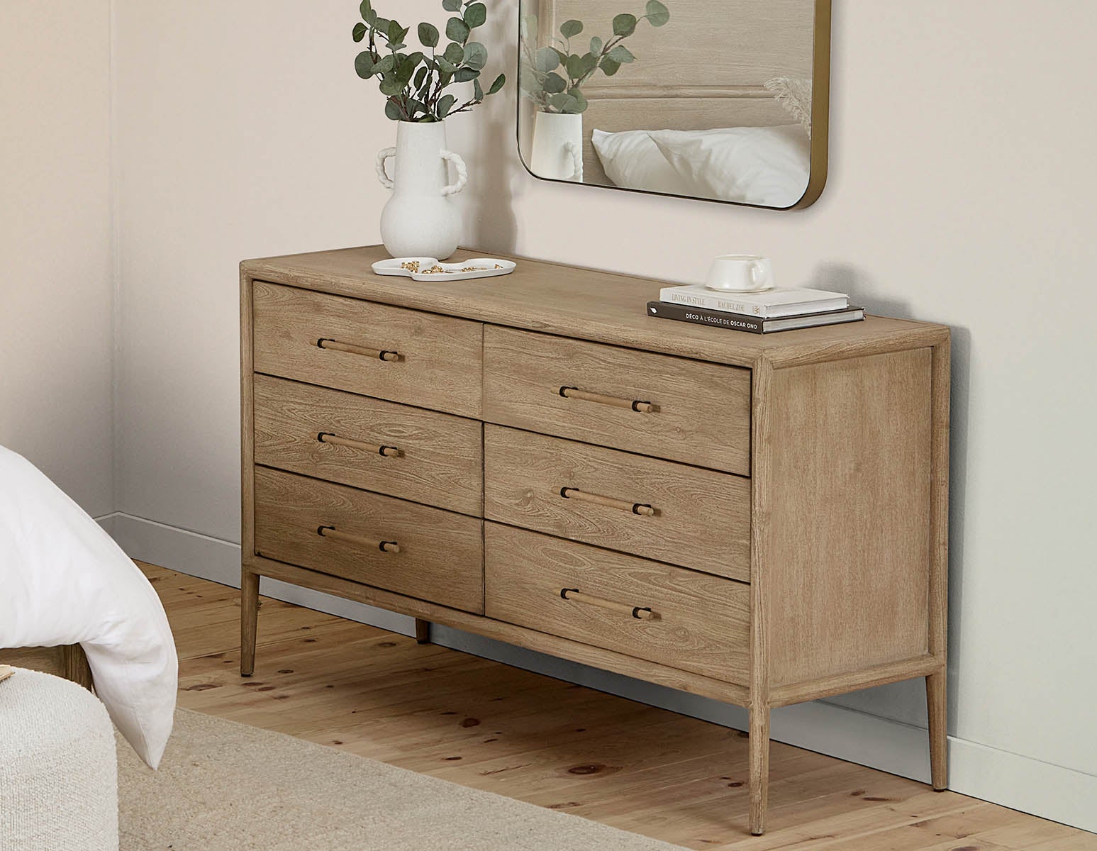 SAHARA minimalist scandinavian 6-drawer dresser undefined
