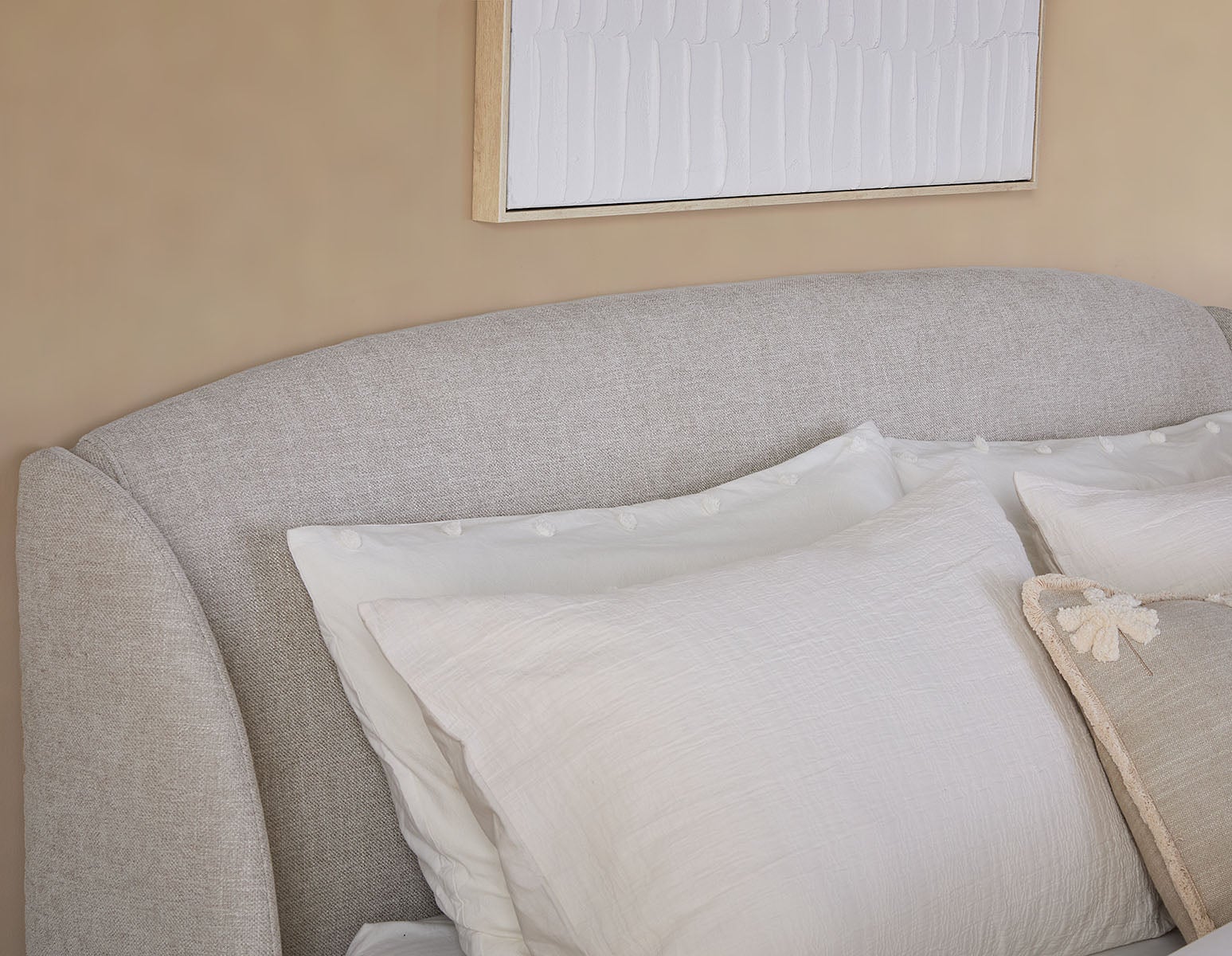 MARCIA mid-century modern upholstered queen size bed undefined