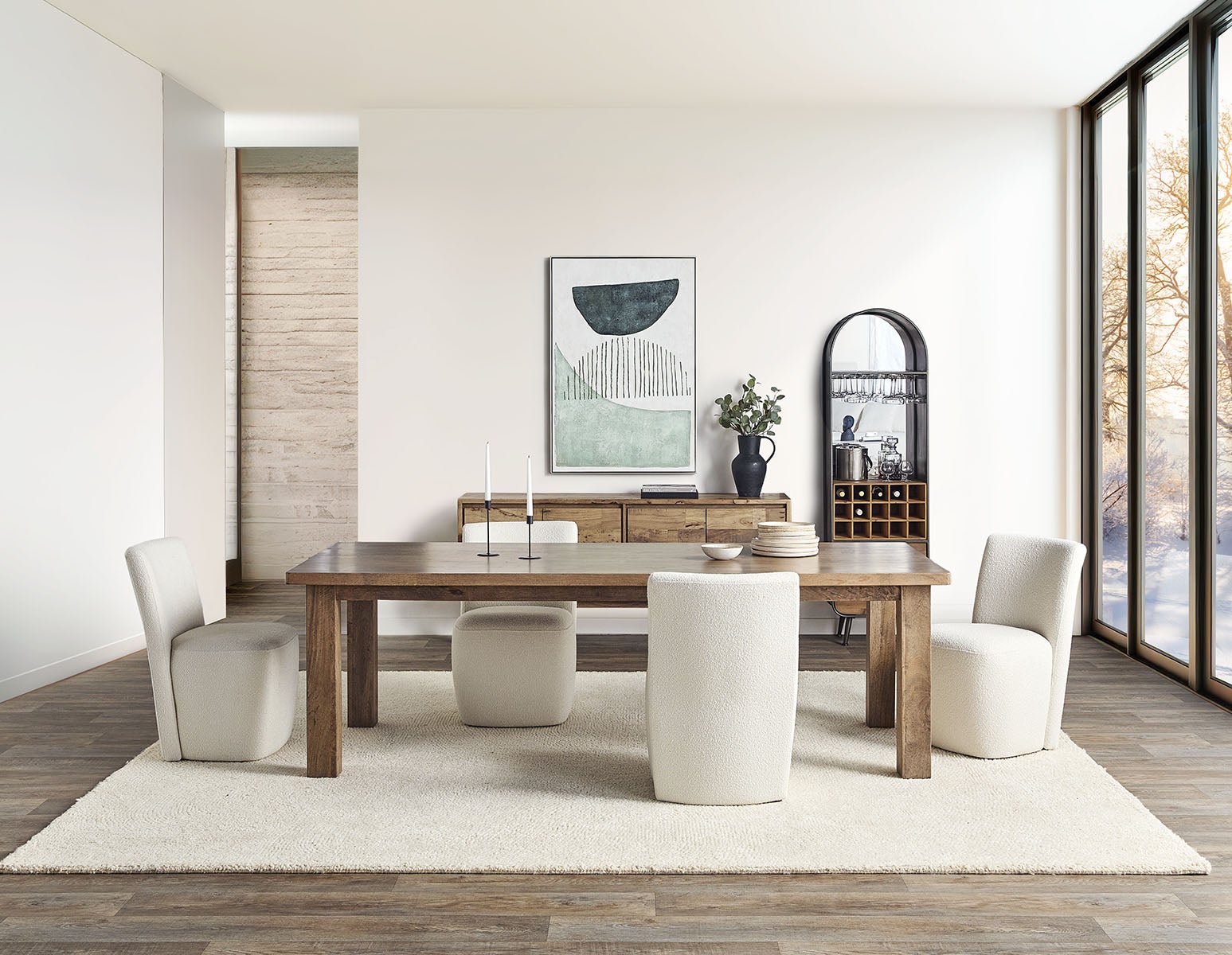 EVANS fir wood and metal wine cabinet undefined