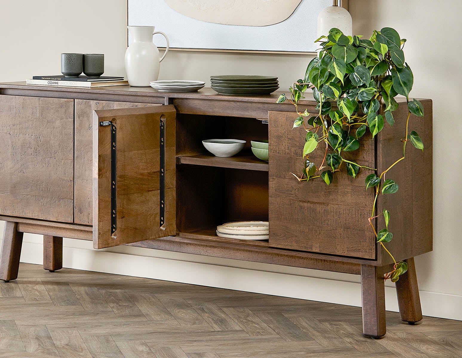 THESSALIA buffet en bois de manguier massif vieilli undefined