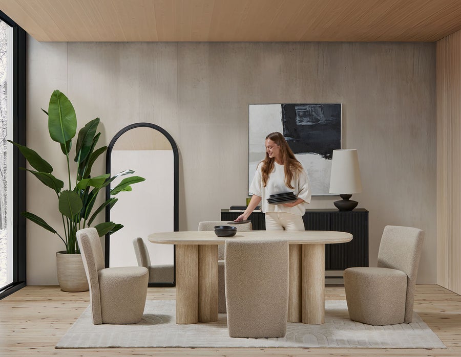 ARVARA modern scandinavian dining table 180 cm undefined