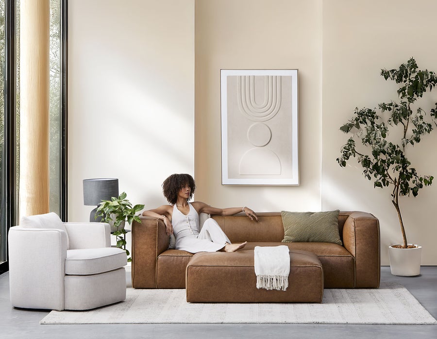 MONTE pouf 100% cuir undefined
