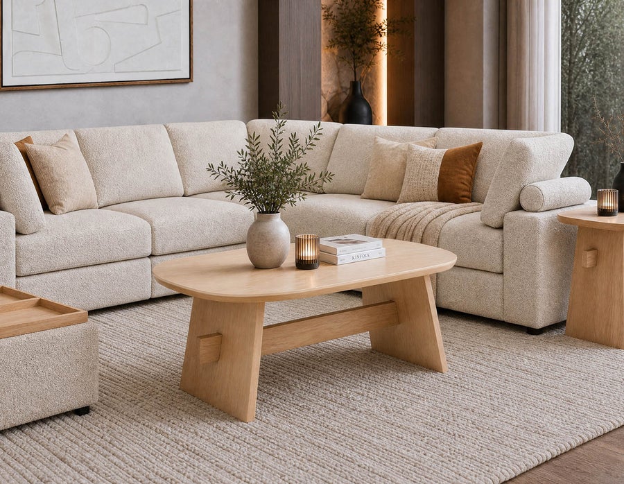 SOLENE modern scandinavian coffee table 110cm undefined