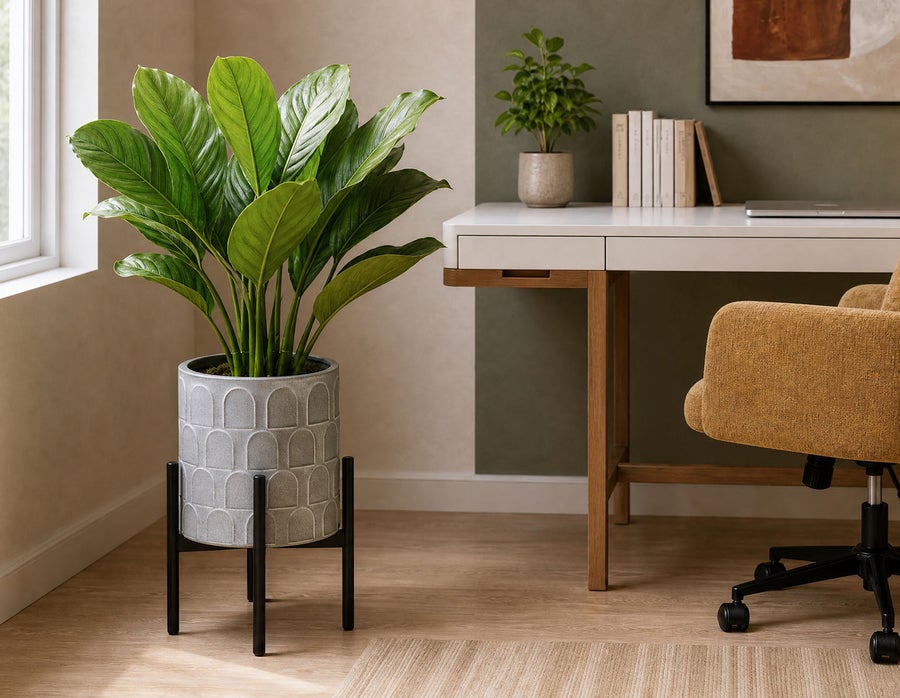 DREW cache-pot et support en métal 26 cm undefined