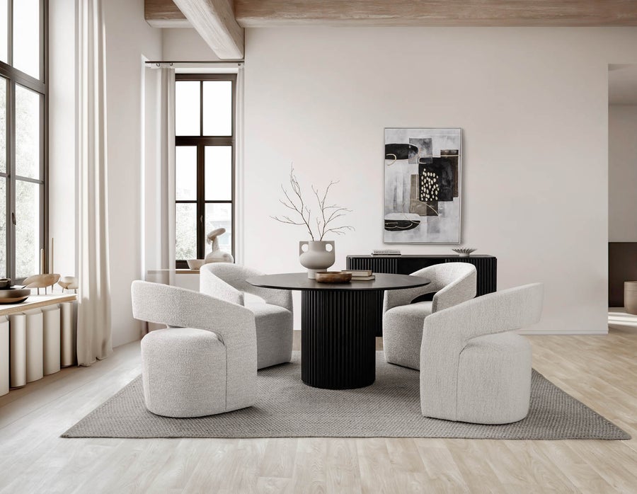 RHODES round dining table 135cm undefined
