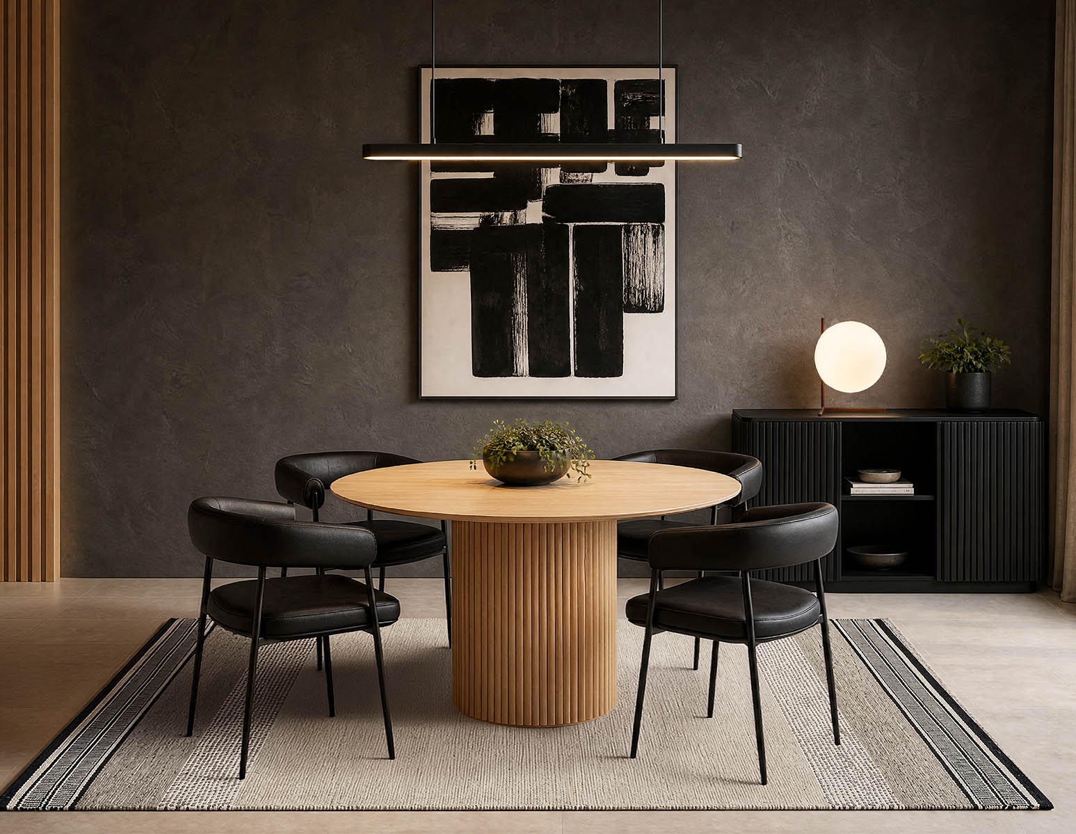 RHODES table de salle à manger ronde 135cm undefined