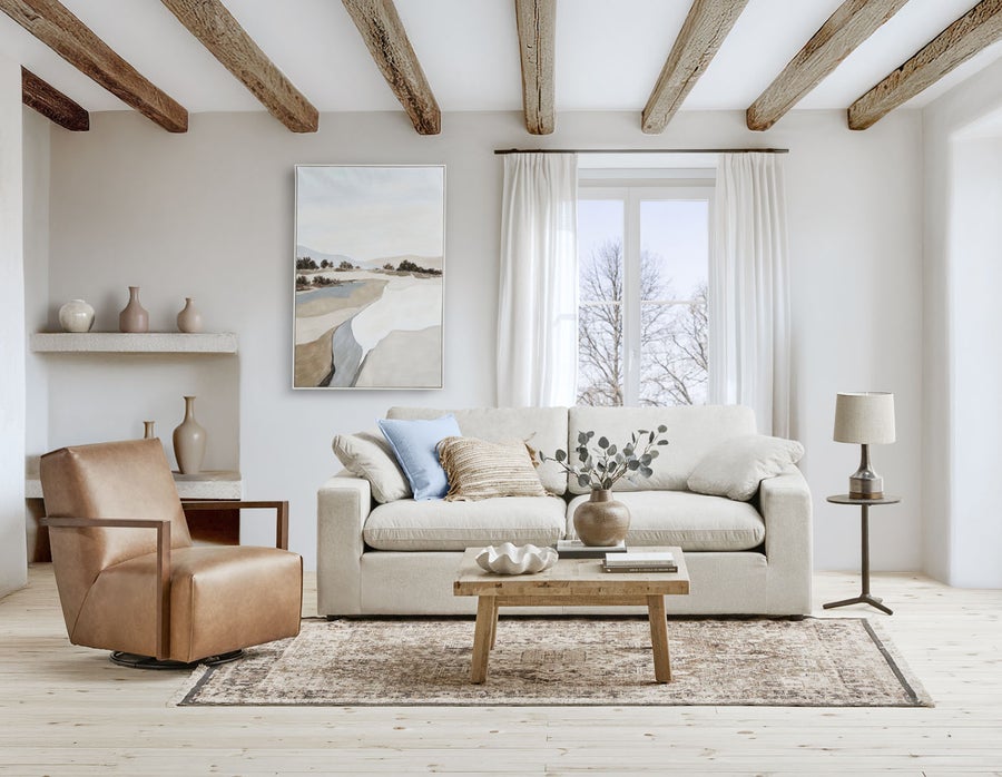 SOFT contemporary 3-seater sofa undefined