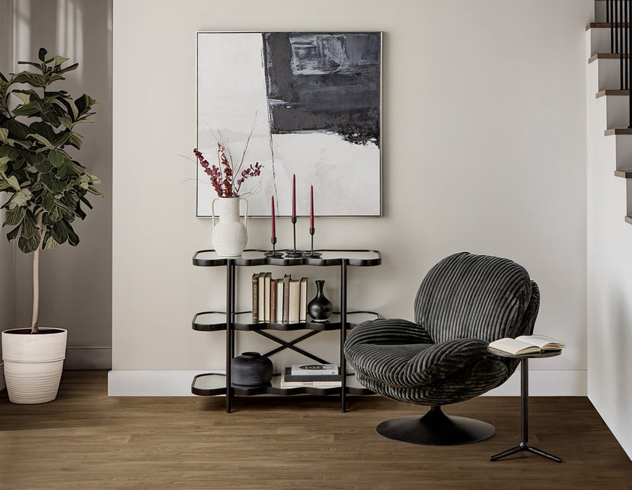 ROUSSEAU chaise d'appoint en velours côtelé undefined