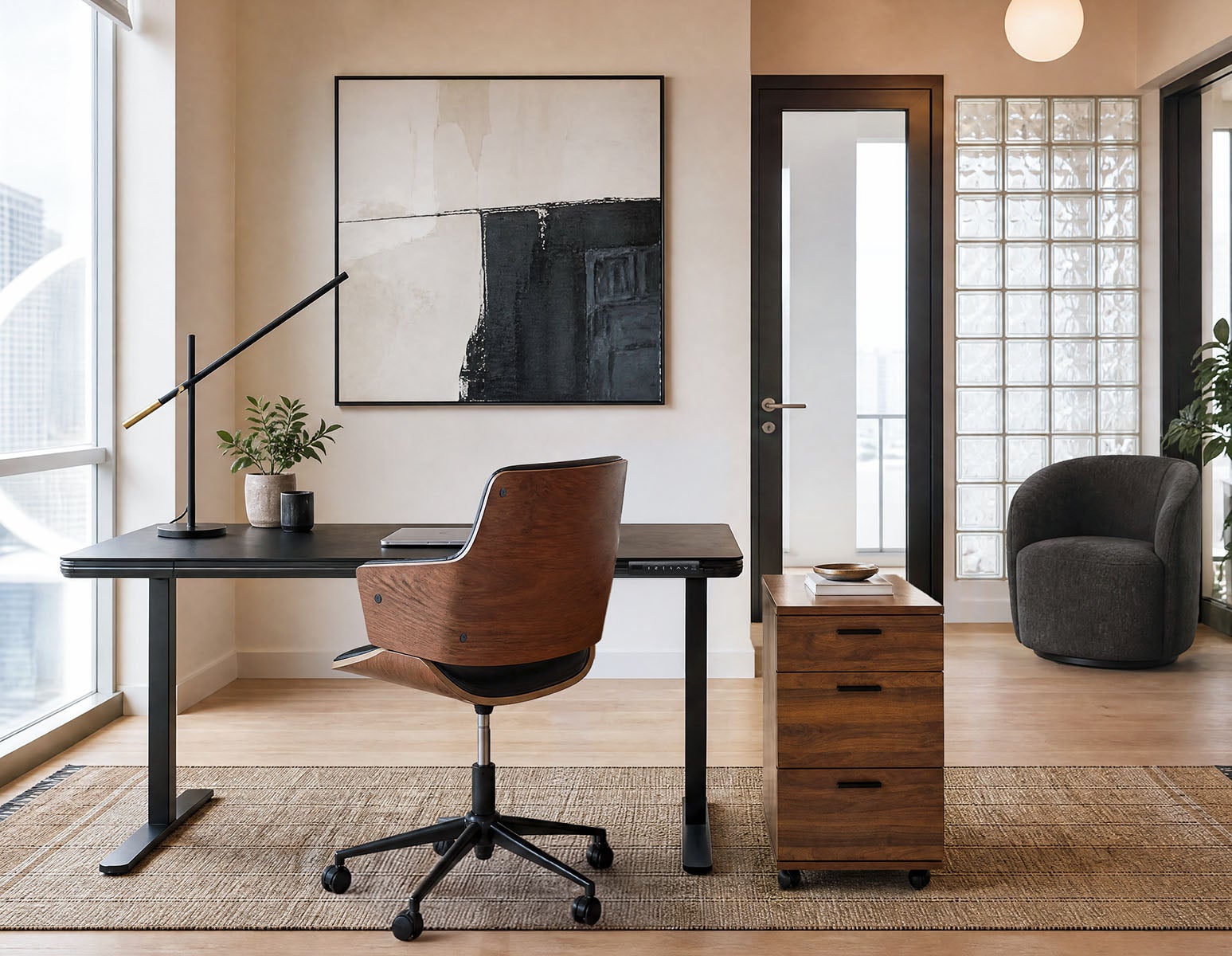 JETSON bureau électrique à moteur unique 2 niveaux 120 cm undefined
