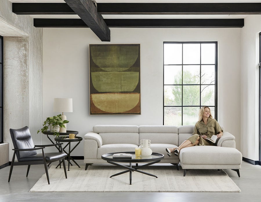 VENTURA modern right-facing sectional sofa undefined