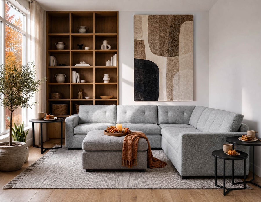 LEONIA contemporary sectional sofa undefined