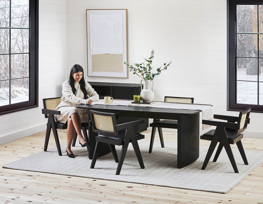 LESTER extendable dining table 180 cm to 220 cm undefined