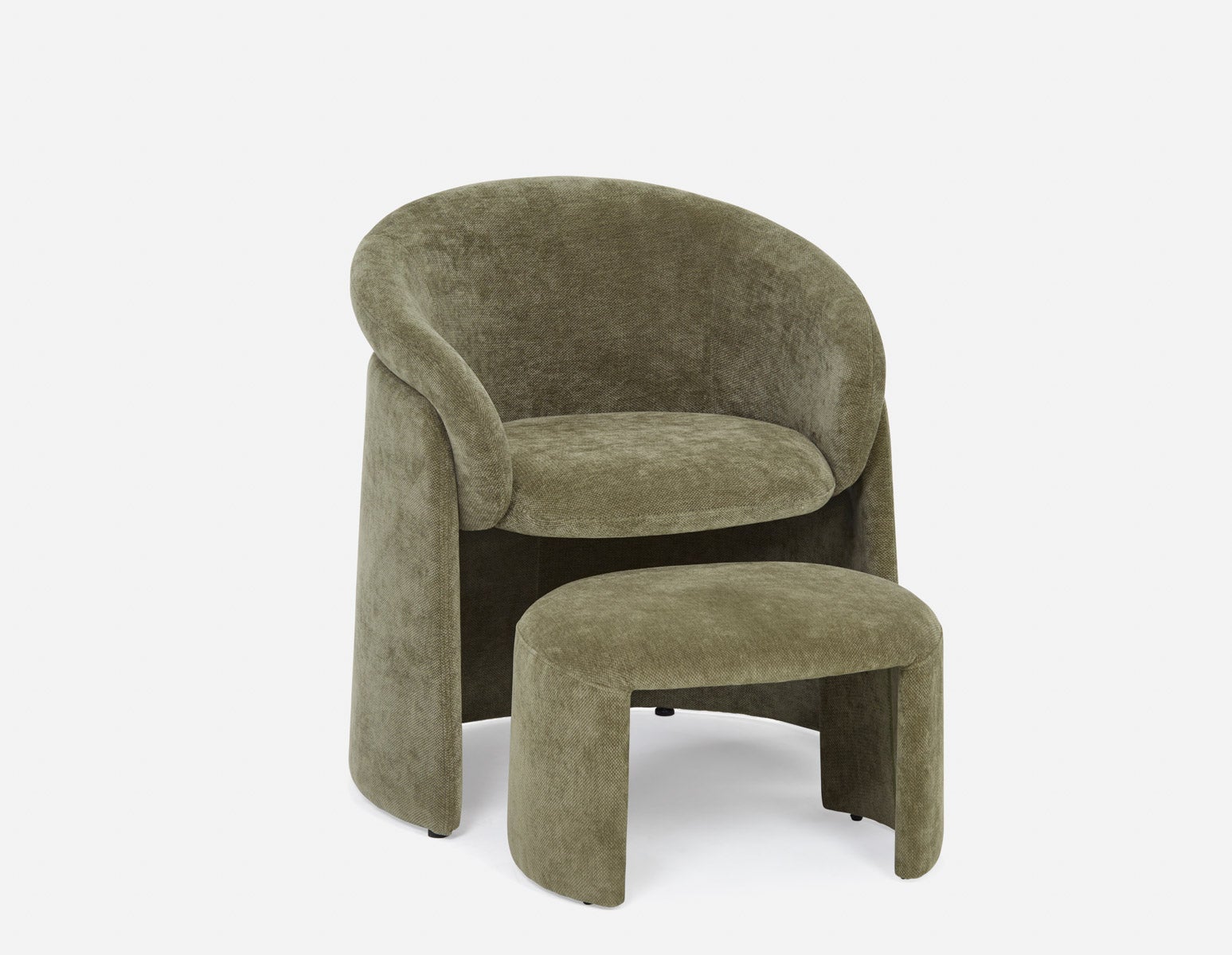 HANCHA chaise d'appoint moderne avec pouf undefined