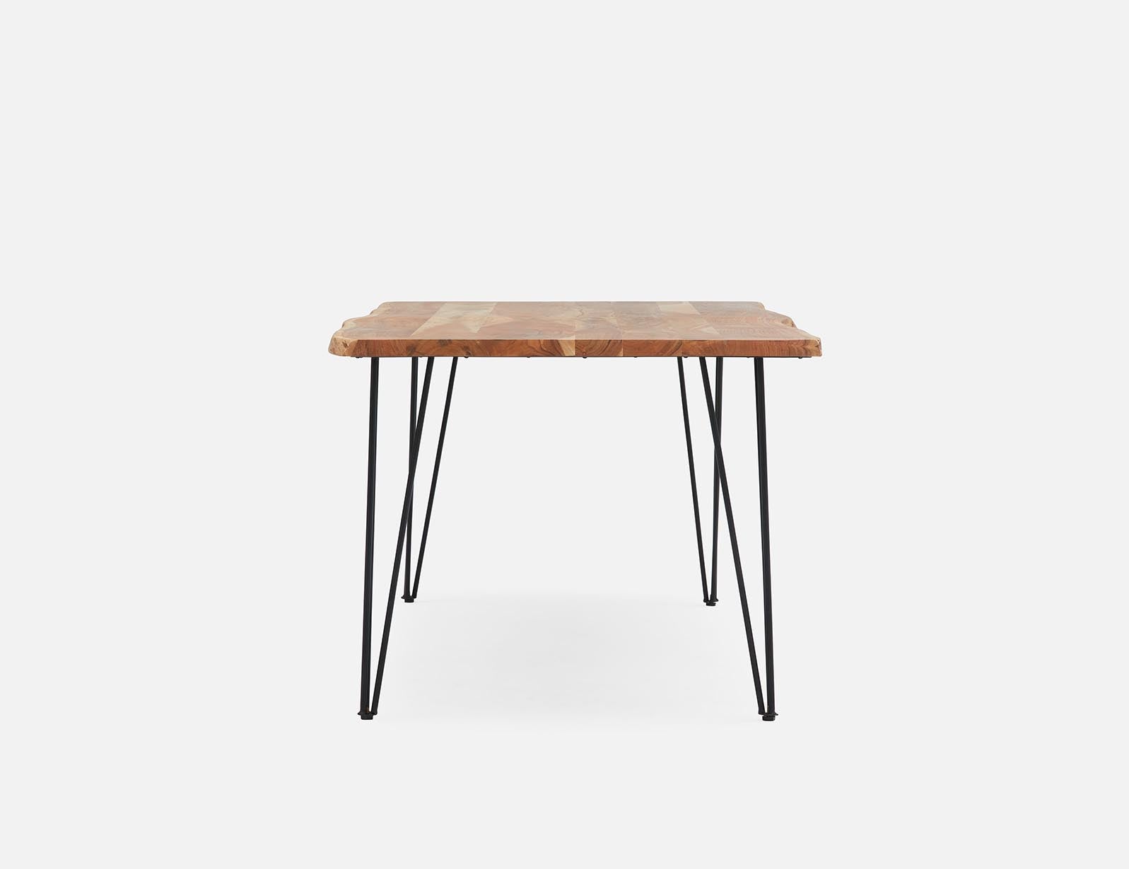 RENO solid acacia large wood dining table 210 cm undefined