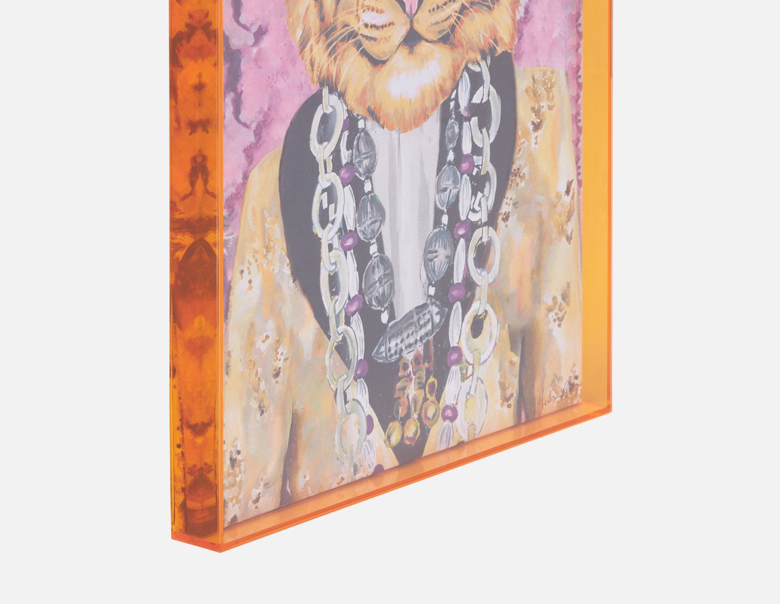 GOLDIE I œuvre en boîte acryliquee 45 x 60 cm undefined