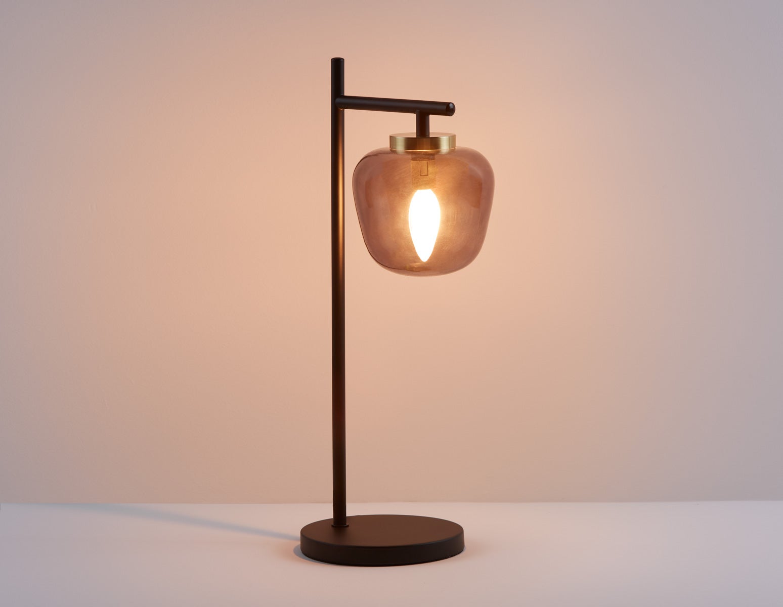 ILLUMI sculptural glass on stem modern table lamp 53cm undefined