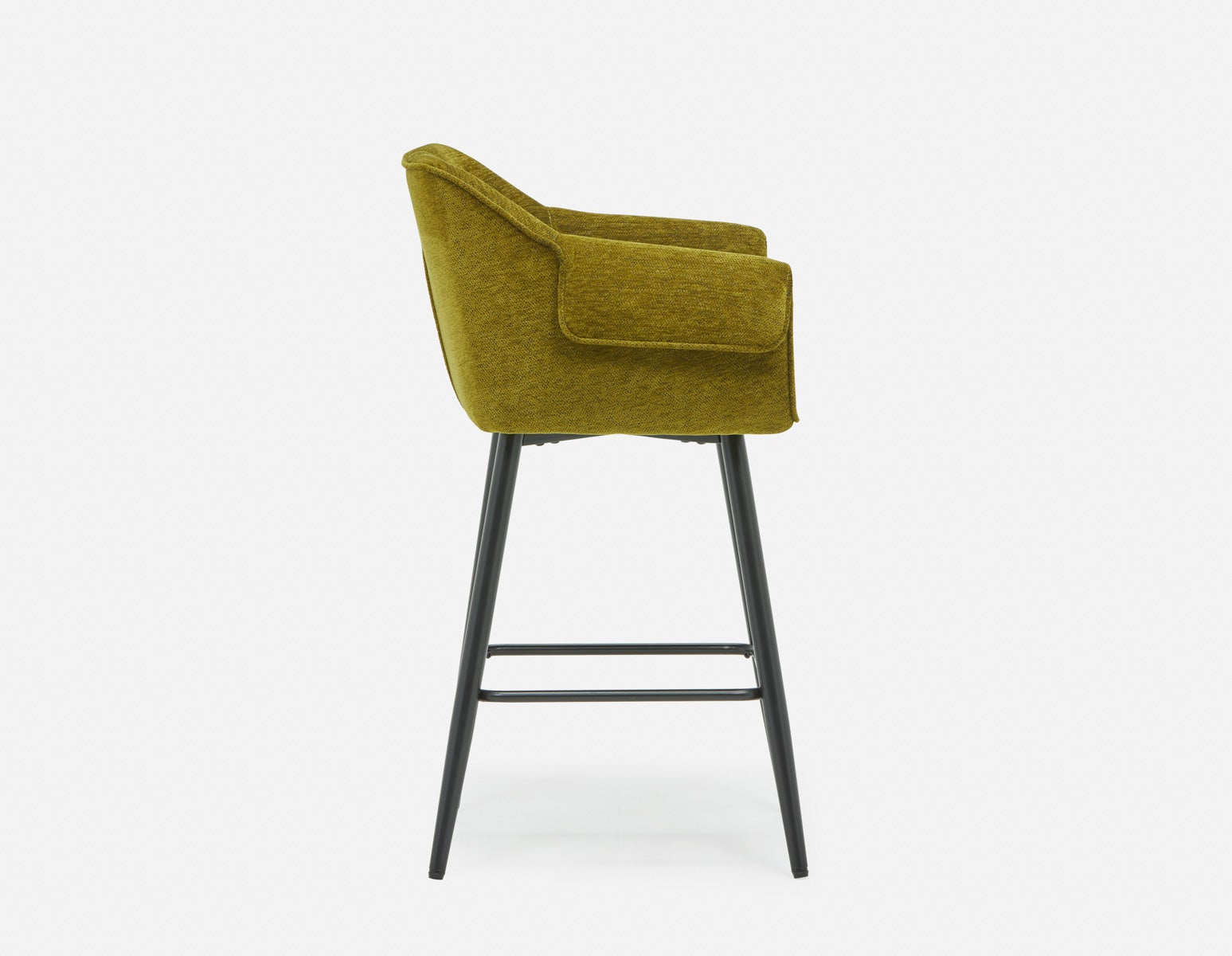 RALPH mid-century upholstered counter stool 66cm undefined
