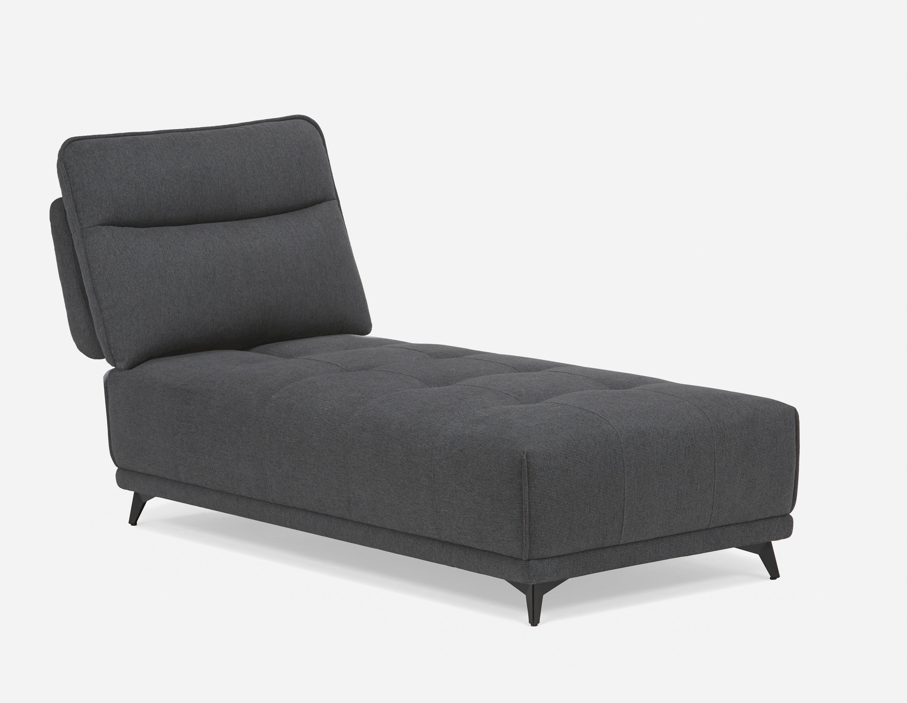 SIMON modern contemporary lounger with adjustable backrest undefined