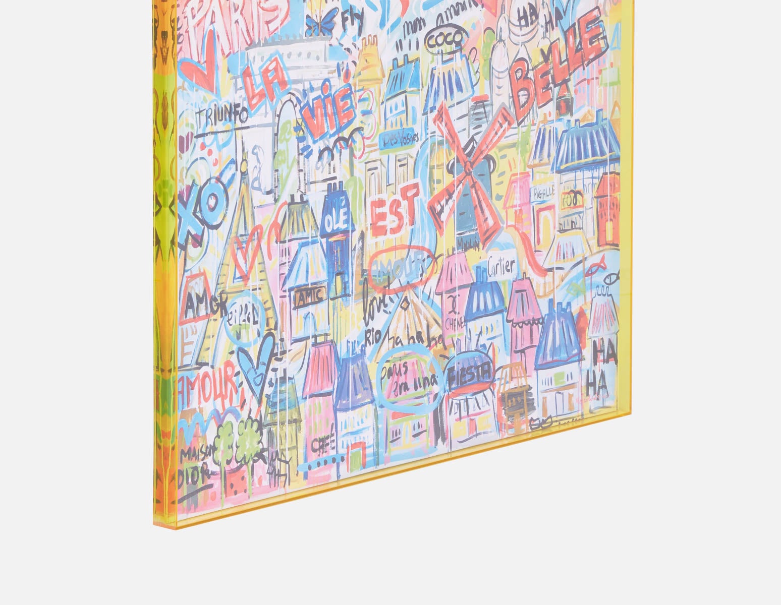 CITY CDG acrylic shadow box art 85 x 110 cm undefined