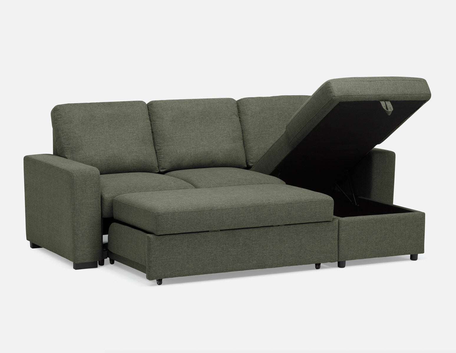 MARNIE contemporary interchangeable sectional sofa-bed with storage undefined