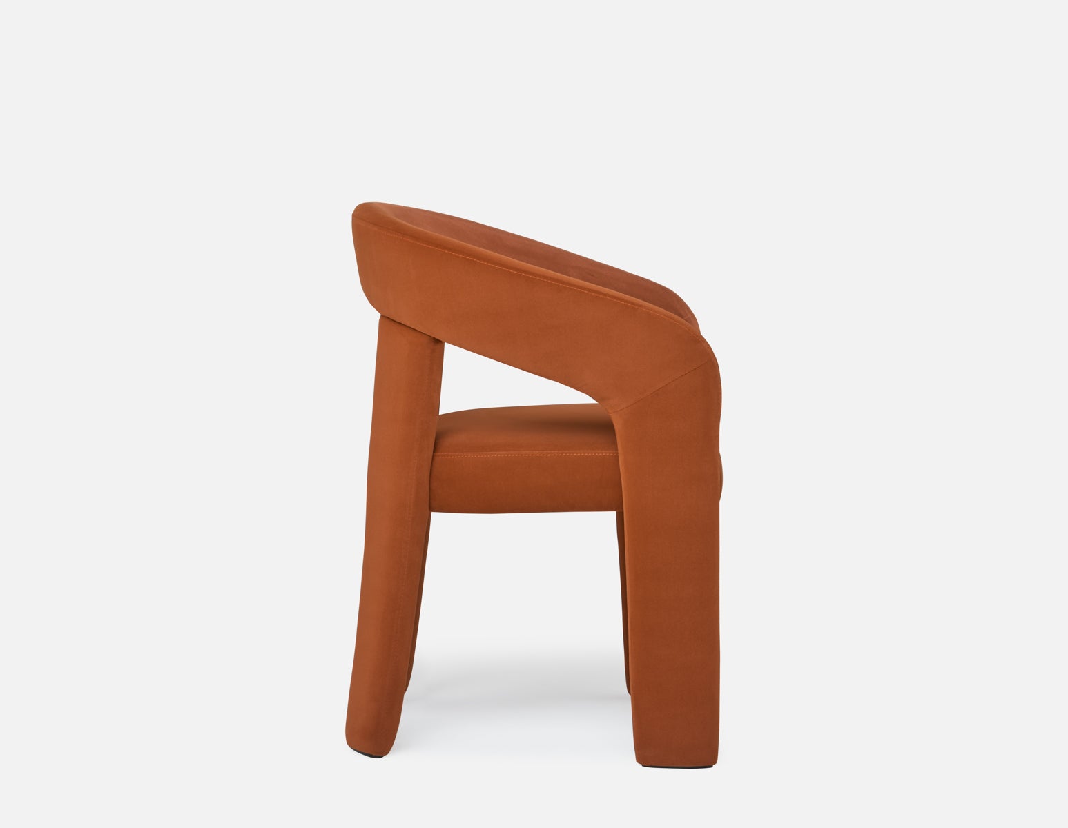 HILDA Modern velvet dining armchair undefined