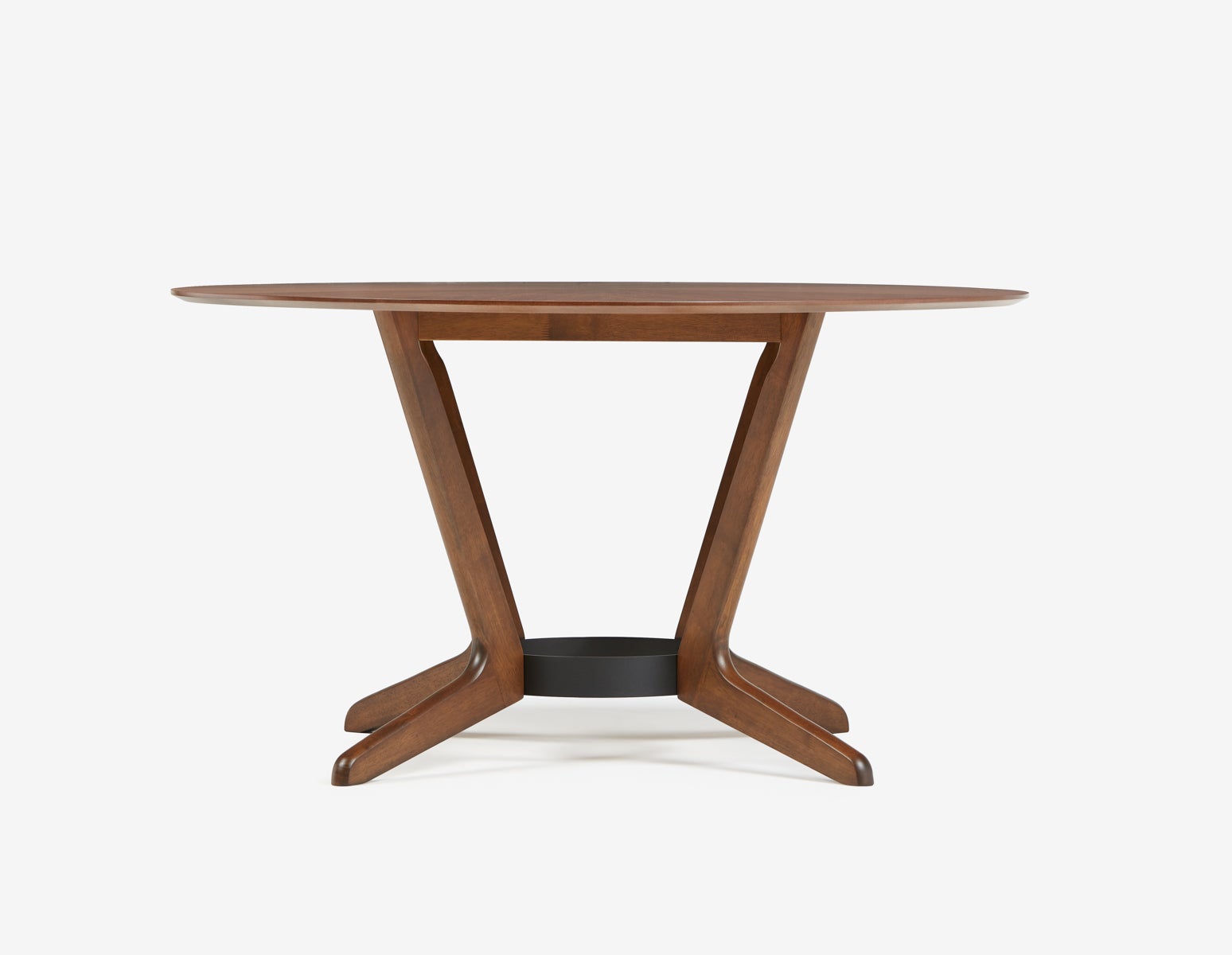 MORELLA mid-century modern 137 cm round dining table undefined