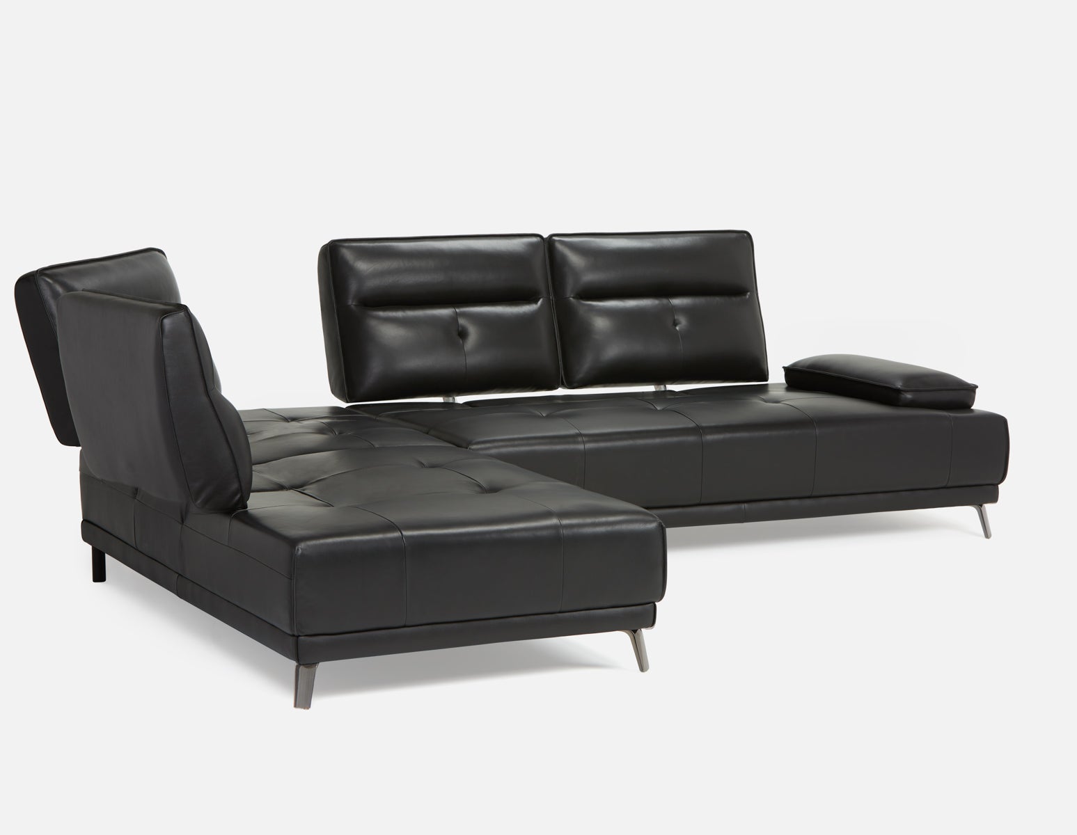 ANGKOR left-facing leather sectional sofa undefined