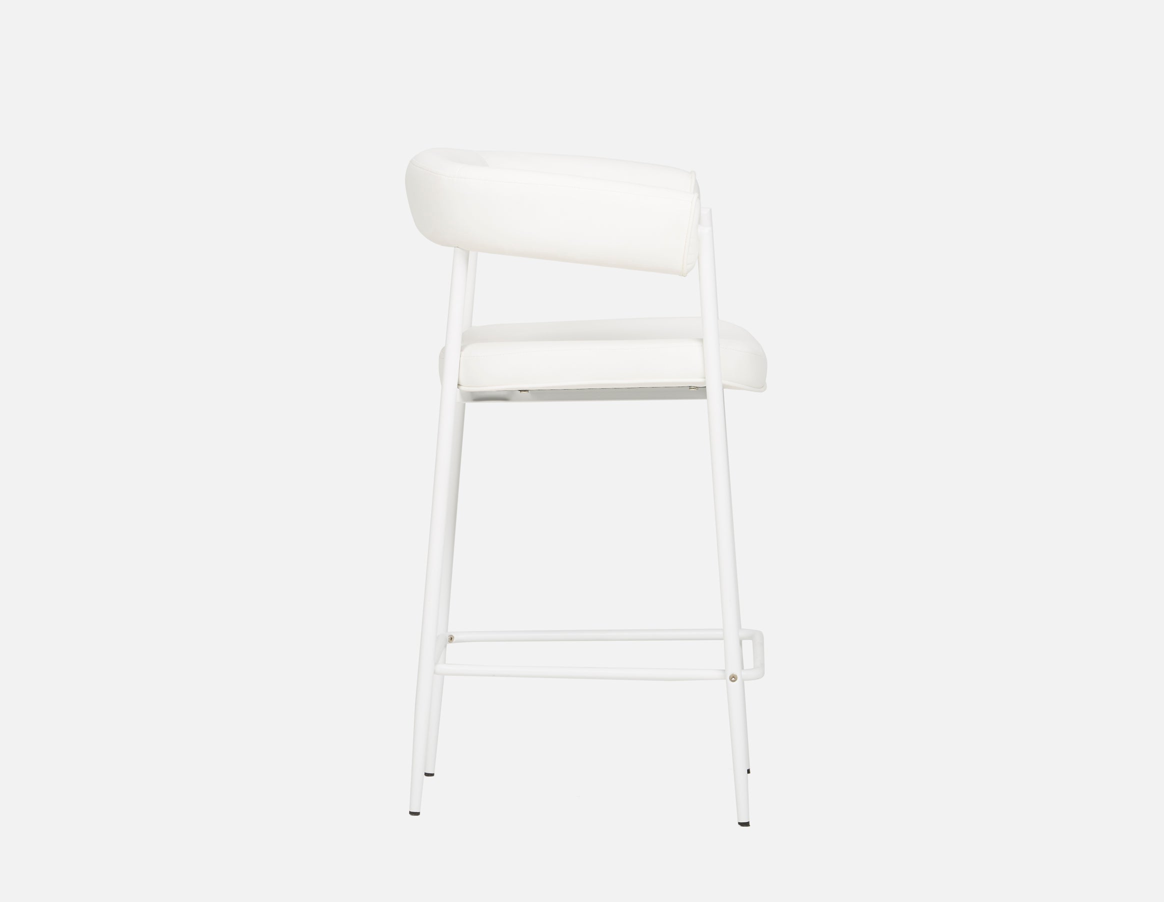 TAURO leatherette stool, brushed frame, seat height 66cm undefined