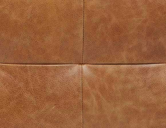 KINSEY 100% leather ottoman undefined