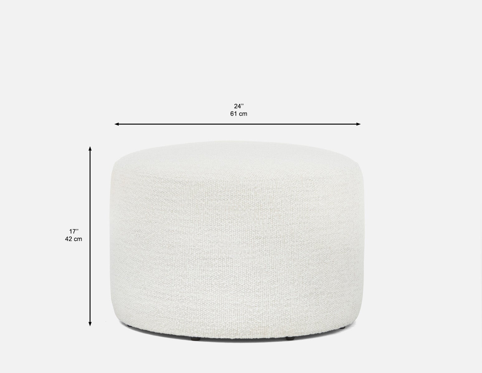 VASTO fabric ottoman undefined