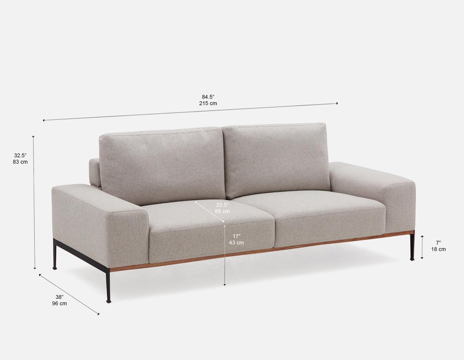 PRESTON 3-seater sofa undefined