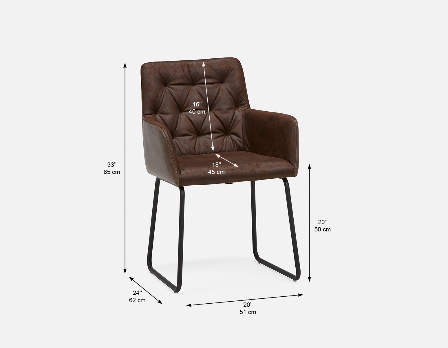 GINA dining armchair undefined