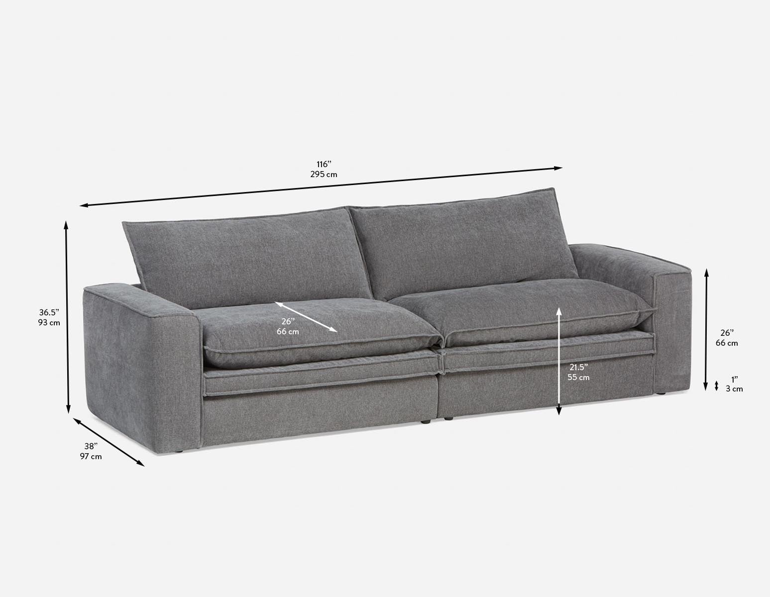 KEVIN 3-seater sofa undefined