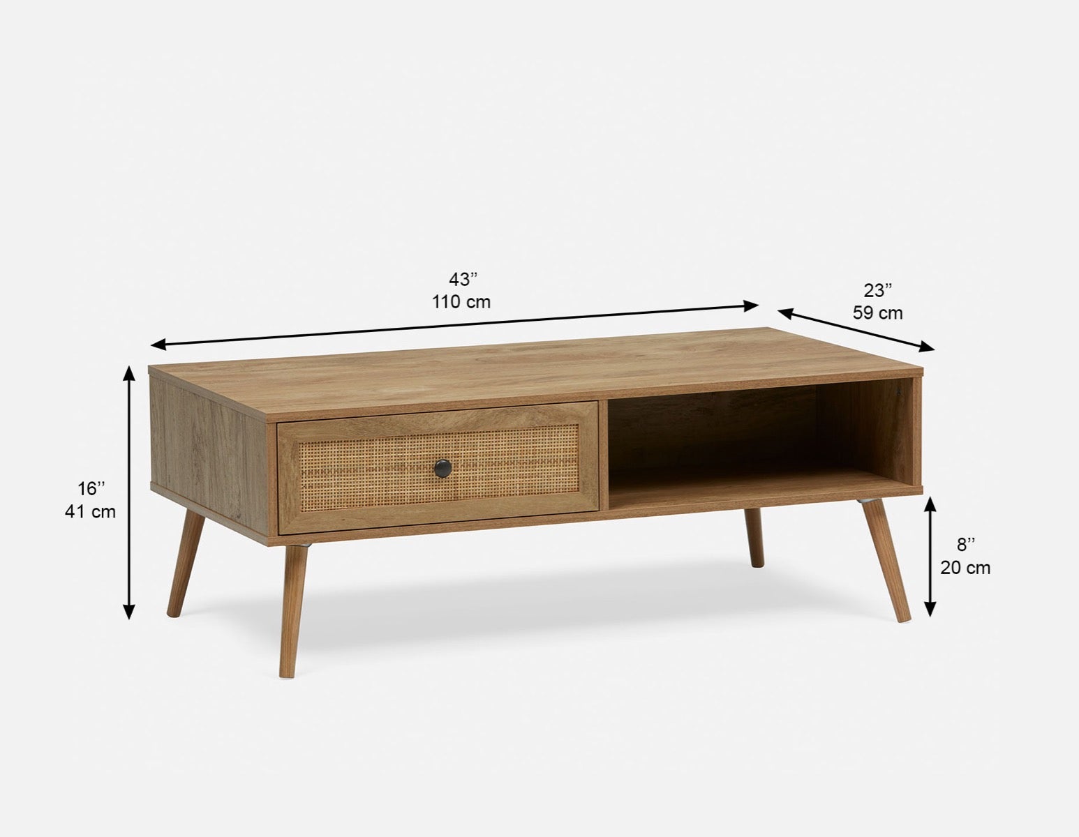 JETT coffee table with storage 110 cm undefined