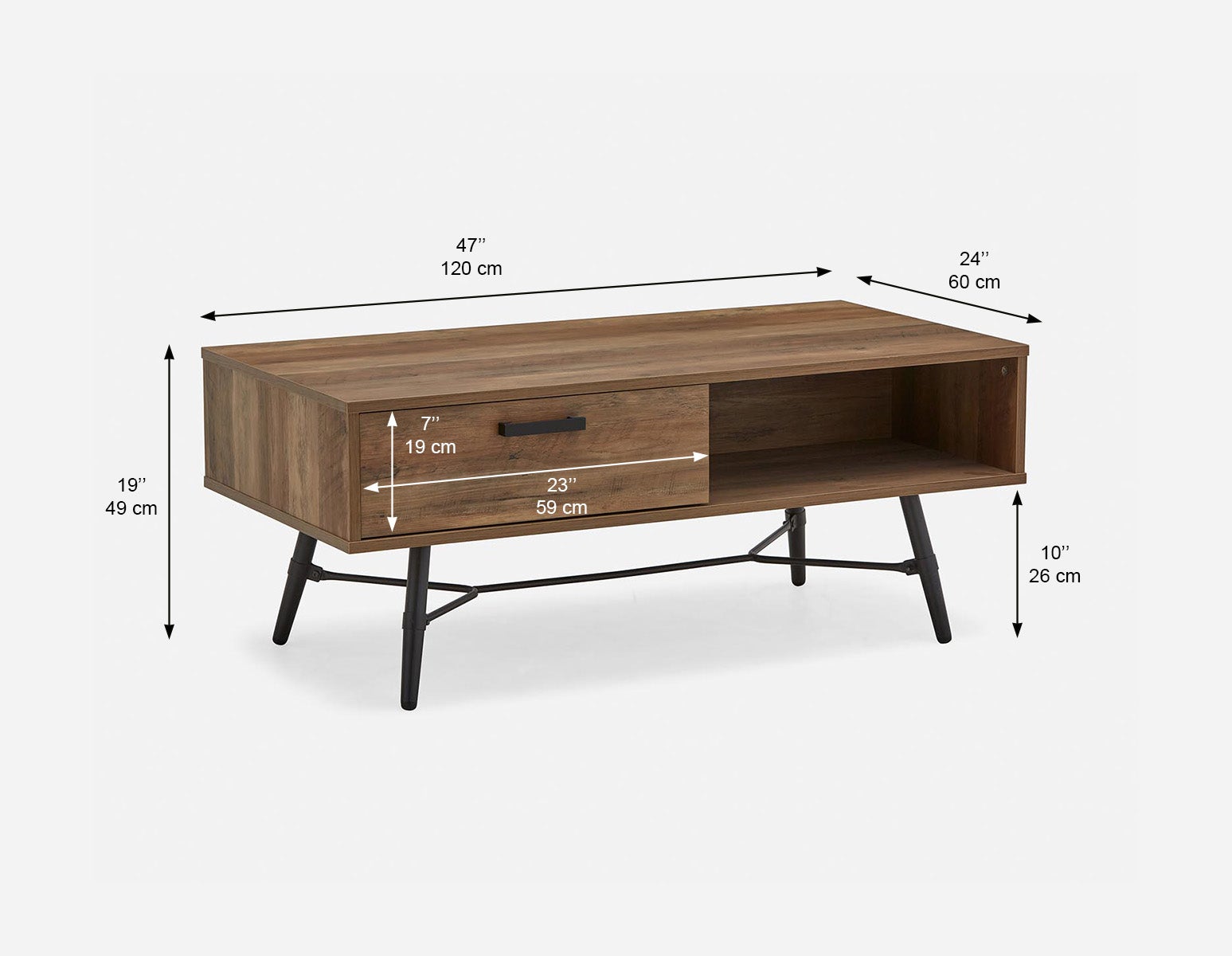 NASH coffee table 120 cm undefined