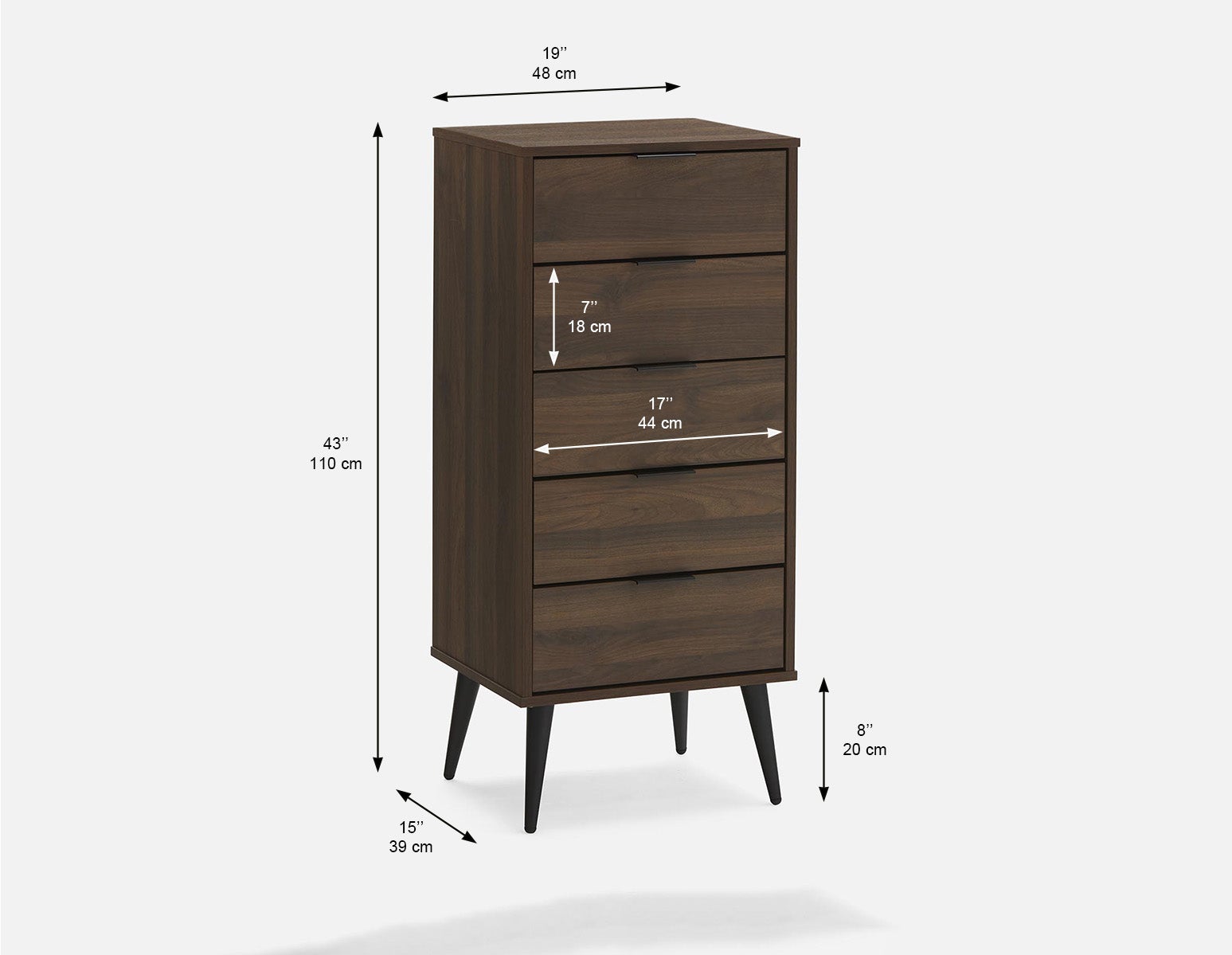 NADIA 5-drawer chest undefined