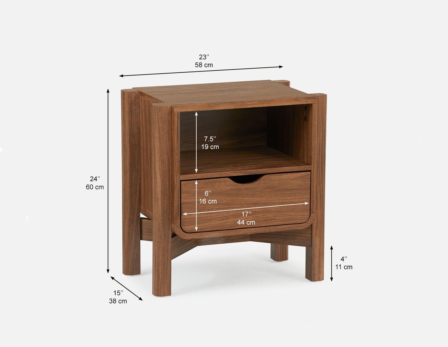 QUINTON table de chevet contemporain undefined
