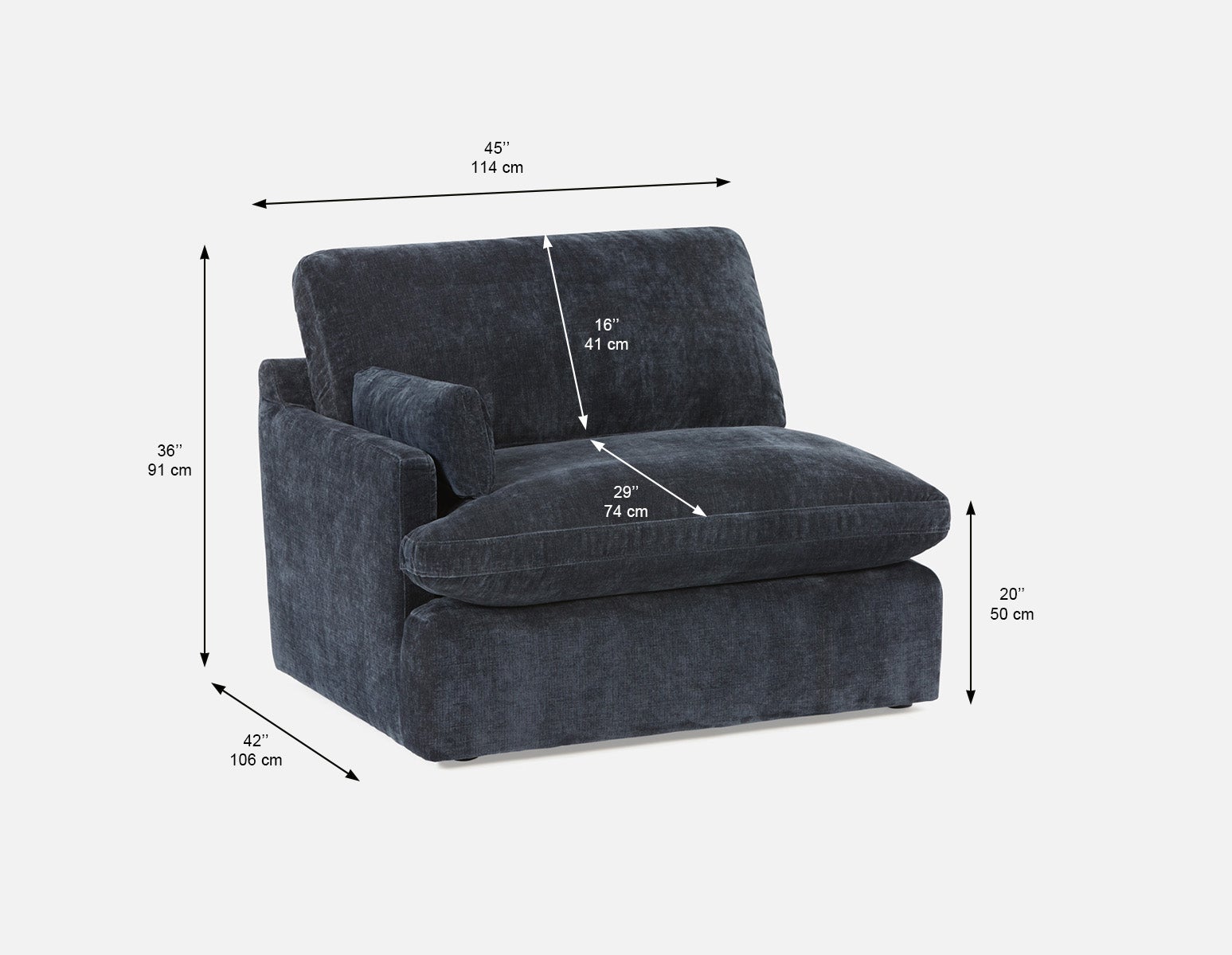 CHABLIS modular sofa with left arm customize to fit your space undefined