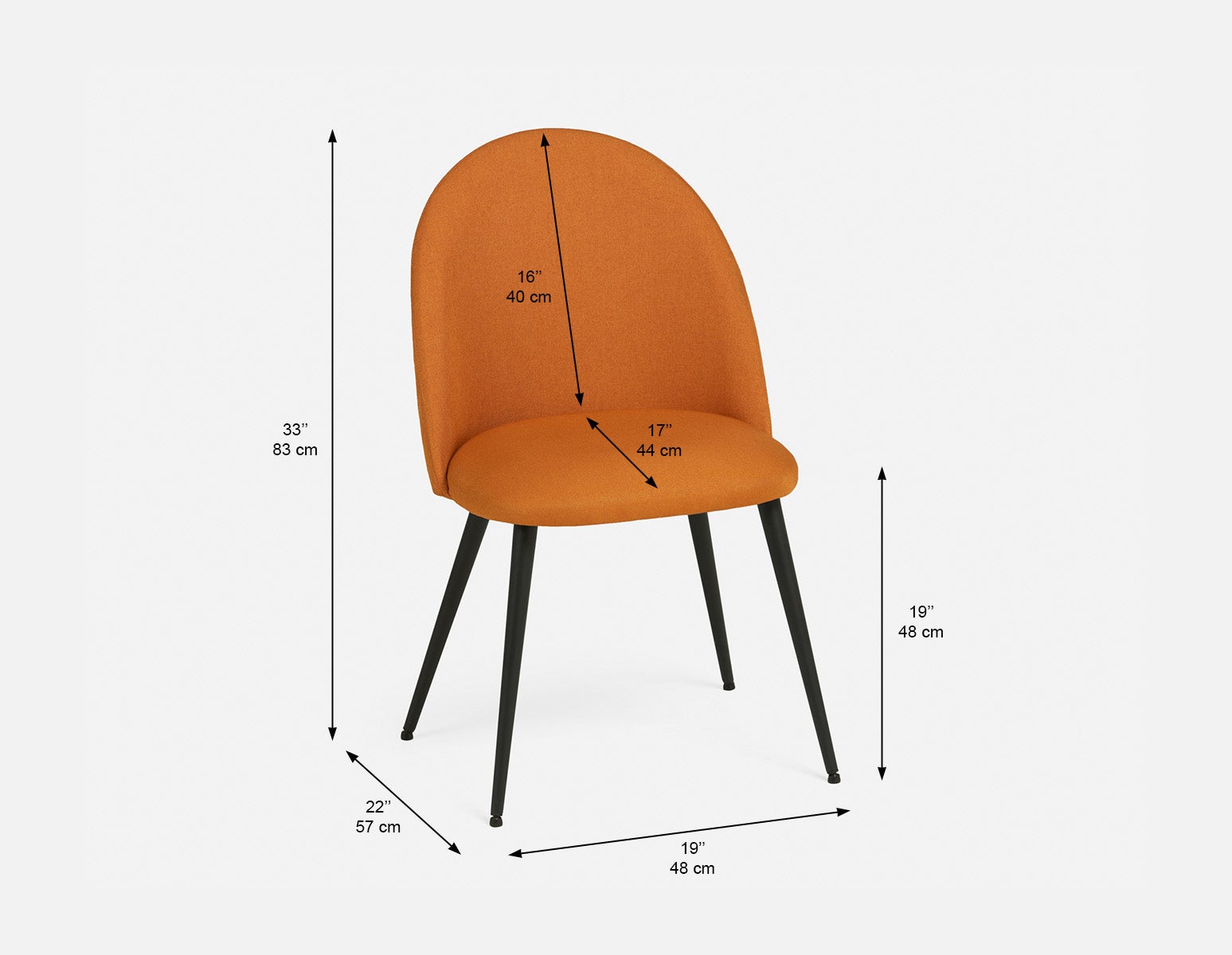 LAVAL contemporary dining chair undefined