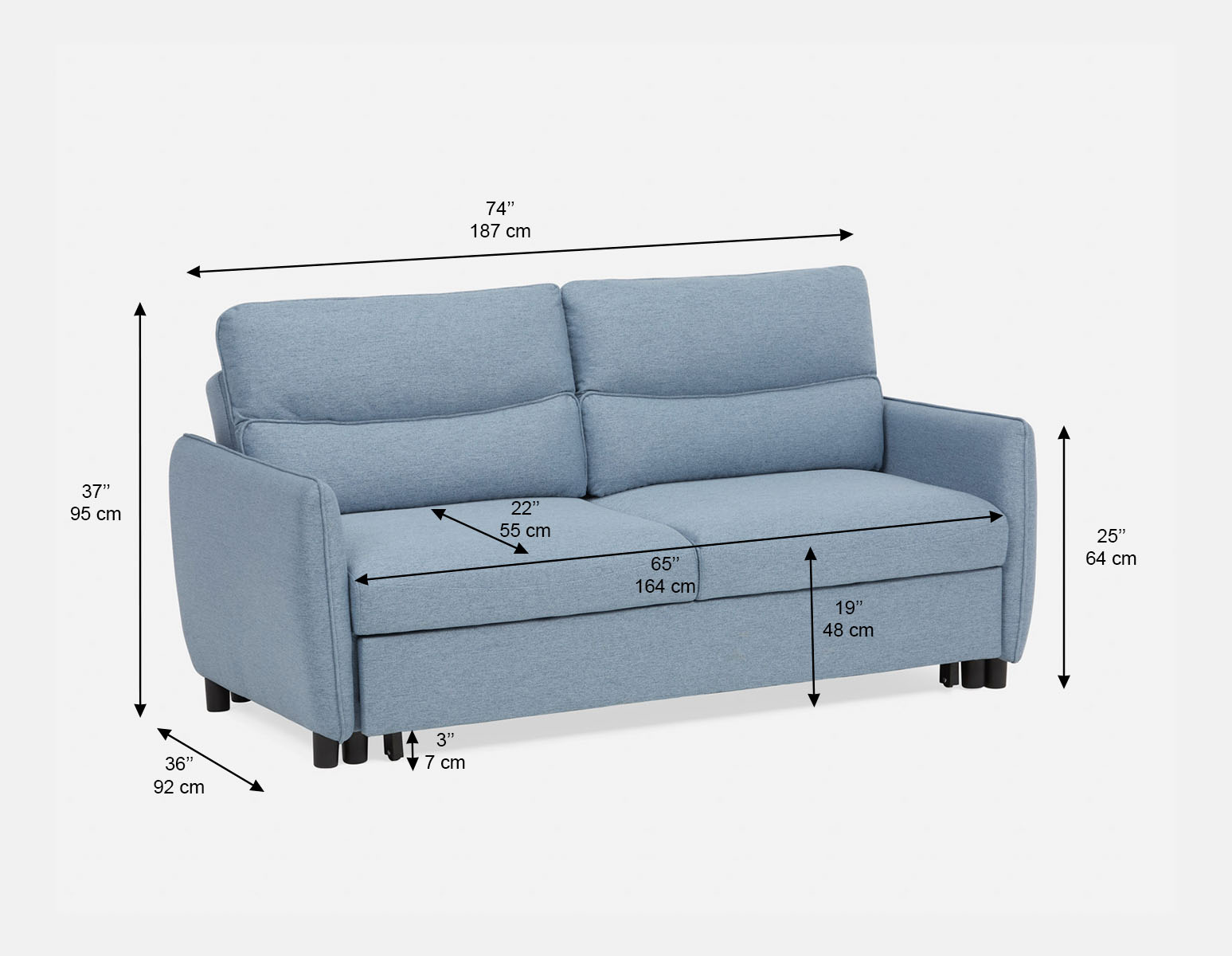 VERONIQUE contemporary sofa-bed undefined