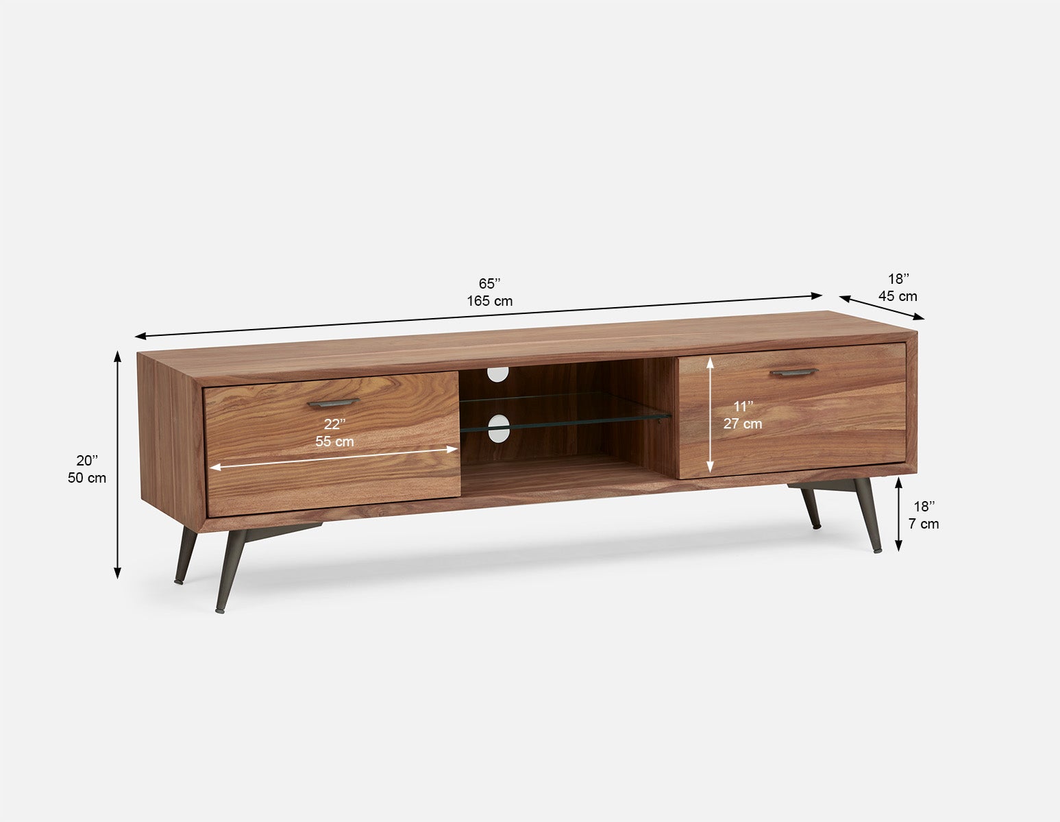 JENSON rosewood media unit undefined