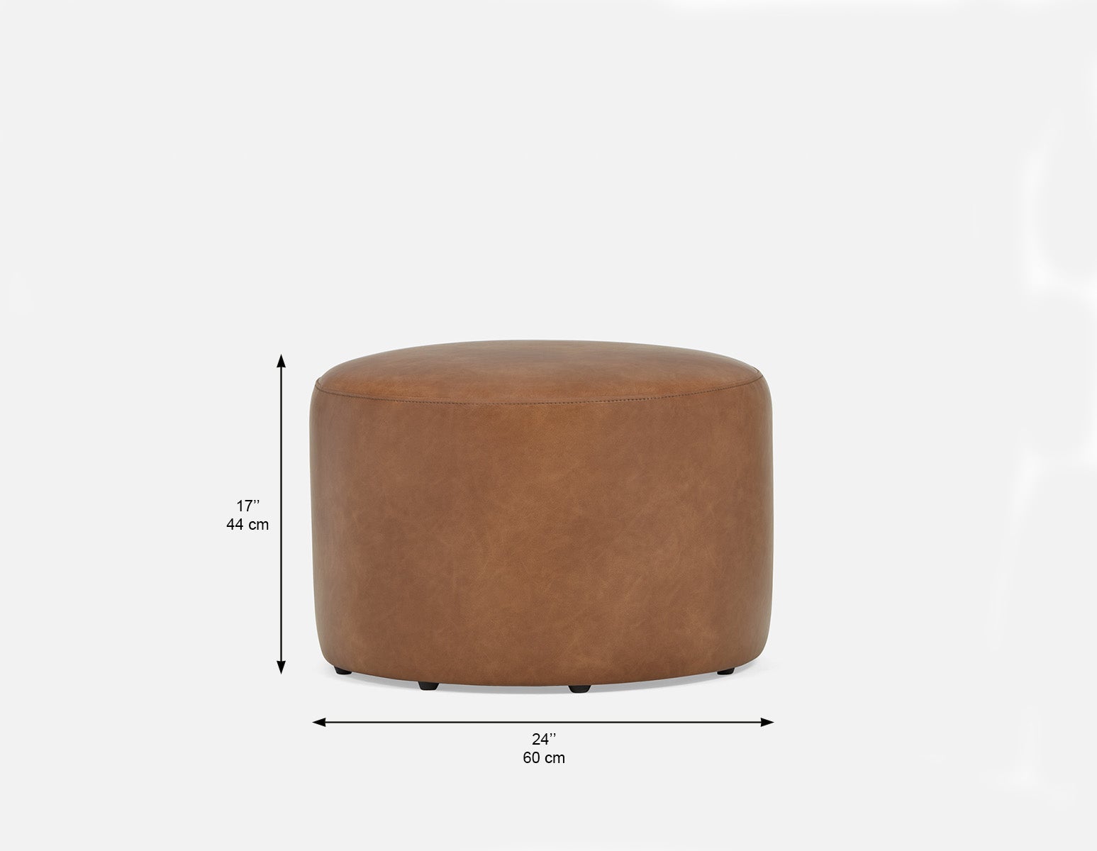 VASTO leatherette ottoman undefined