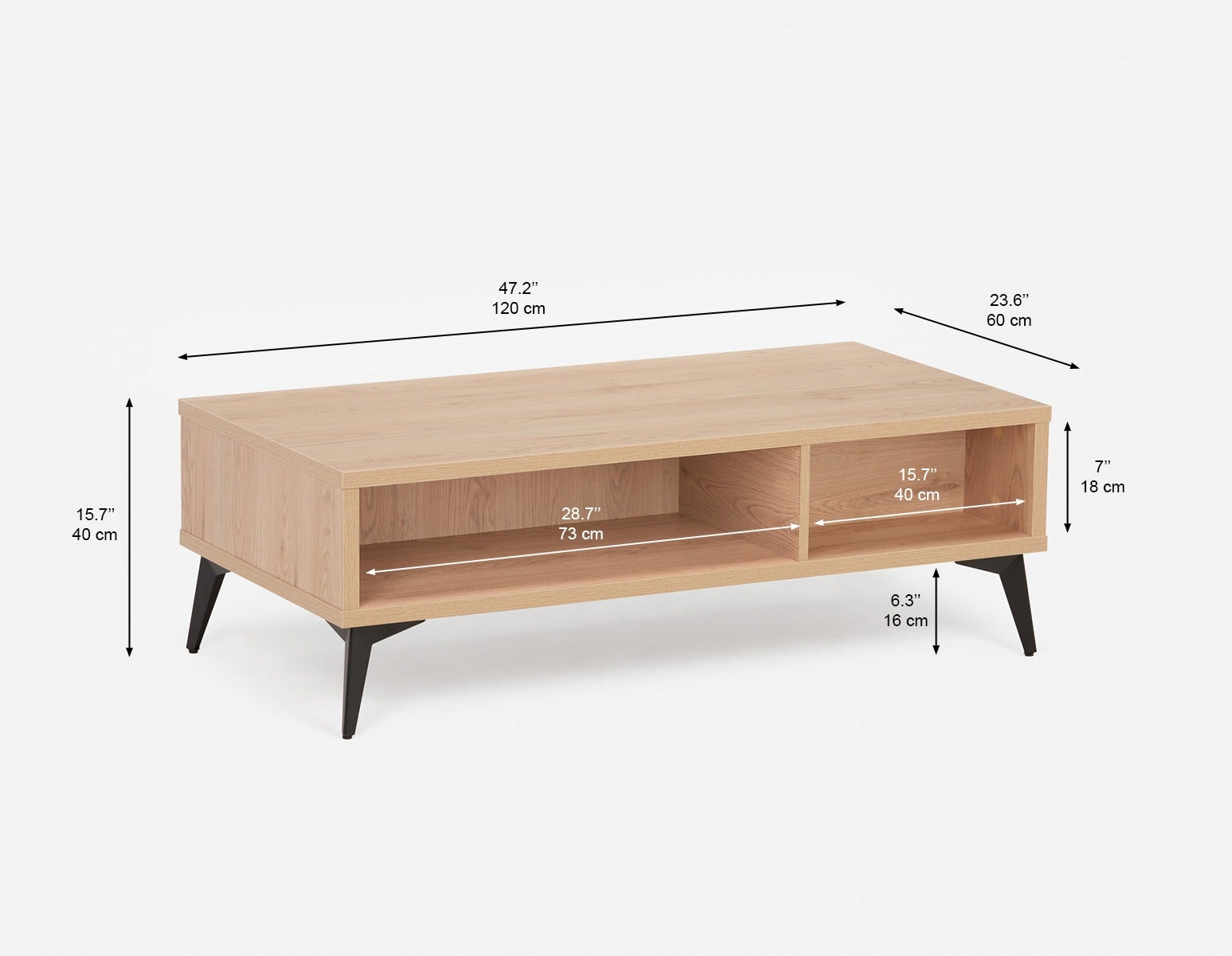 KIERA mid-century modern coffee table undefined